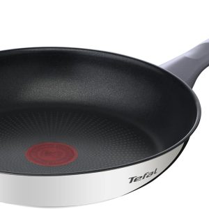 Tefal Daily Cook 24 cm Frying Pan, Induction Safe, Non-Stick, Titanium Coated, Thermo-Signal, PFOA Free, Dishwasher and Oven Safe, Stainless Steel