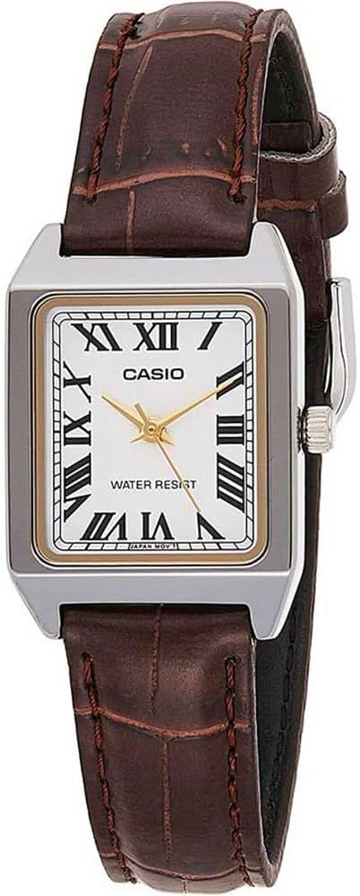 CASIO Analog LTP-V007L-7B2UDF, brown, strip