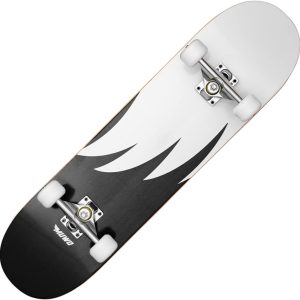 MUWO Street Skateboard 31 x 8 inches – Complete Beginner Board Made of Stable Wood and Aluminum, Suitable for Kids, Teens and Adults with Different Motifs (Swing & Wing)