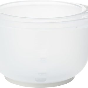 Chef Aid Contains 3 Mixing Bowls, Non-Slip Base, Soft Grip Handle, Microwave and Dishwasher Safe, Compact, Stackable, Great for Baking and Cooking, Off-White, 1.5