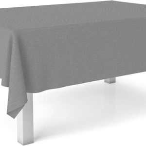 Oilcloth Tablecloth Size 100 x 140 cm Stain Repellent – Grey Oilcloth Tablecloth 100% Made in Spain Do Not Bleed Liquids