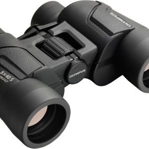 Olympus 10×50 S binoculars with strap, case and 15 year warranty.Clear images, wide-angle field of view, lightweight: ideal for concert watching, sporting events and nature.