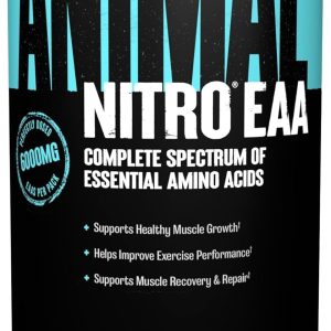 ANIMAL Nitro – Amino Acids EAA and BCAA for Muscle Building and Regeneration – Essential Amino Acids for Fitness, Bodybuilding and Intensive Workouts – 44 Packs