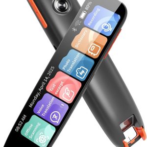 Translator Pens, Support Voice Recognition and Real-Time OCR Text Extraction, Smart Voice, Multilingual Offline and Online Reading Scanner for Students