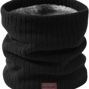 Onvavient Scarf for Men, Winter Tubular Scarf, Men’s and Women’s Scarf, Knitted and Plush Lining Warmer Neck Thickened and Elastic