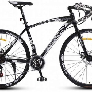 MU Road Bike Racing Student Men’s Super Light and Fast Wind Breakage Lightning Disc Brake Speed Change Bike, One Size