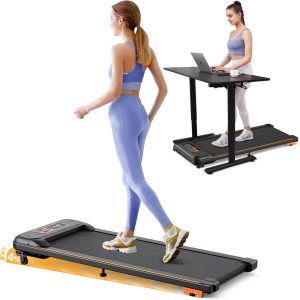 Home Treadmill, 2.5HP Under Desk Tilt Running Machine with Remote and LED Display for Home/Office Fitness Exercise, Remote Control and