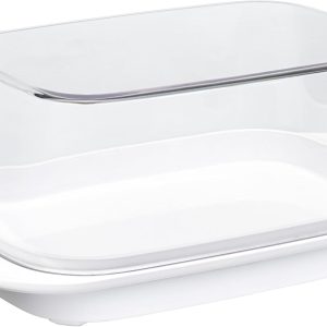 Mepal Butter Dish – White – For 250 g of Butter – Transparent Lid – Fits Exactly on the Fridge Door – Dishwasher Safe