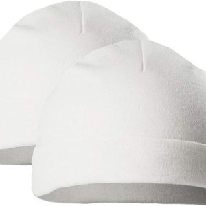 Soft Touch Pack of 2 Baby Hats Boys Girls Cotton Newborn Hat 0-3 Months Grey Sky Blue Pink White H3