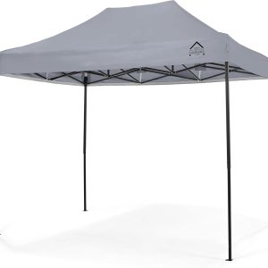 All Seasons Gazebos 3x2m Fully Waterproof Pop up Gazebo – Metallic Grey