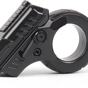Fidget Gun Toy for Adults Anxiety Stress Relief Fingertip Gun Metal Toy for Anxiety and ADHD (Black)
