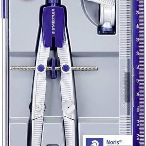 Staedtler NORIS CLUB 550 01 Precision School Compass with Adjustment Wheel, Silver