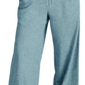 Women’s Yoga Trousers, Women’s Yoga Pants Wide Leg High Waist Elastic Solid Casual Fitness Gym Sports Leggings