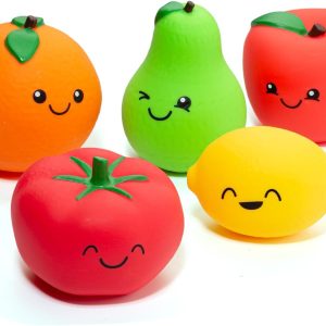 MOLTO | Squishy Sensory Fruit Set 5 Pieces – Children’s Sensory Stimulation Educational Toy – Toy for Babies and Toddlers