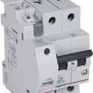 LEGRAND 2P, 25 A, Permanent Surge Protection Device, with Protective Coil (POP), Residential, 402410E