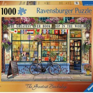 Ravensburger The Greatest Bookshop 1000 Piece Jigsaw Puzzle for Adults and Kids Ages 12 and Up