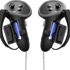 KIWI design G4 Pro Empuñaduras de Controlador Compatibles con Meta Quest 3/3S, Acreditadas por Meta