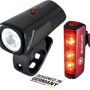 SIGMA Luces Bicicleta Delantera y Trasera BUSTER 400 / BLAZE FLASH – Luz Trasera Bicicleta con Sensor de Luz y Función de Freno | Recargable & Impermeable Luz Bicicleta con Montaje sin Herramientas