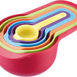 Westmark Measuring Spoons Set of 6 Pieces, Measuring Ranges: 7.5/15/60/85/125/250 ml, Plastic, BPA-Free, Matryoshka, Multicoloured, 30582270