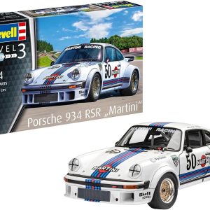 Revell GmbH Revell 07685 7685 Plastic Model Kit for Porsche 934 RSR Martini Racing, Multicoloured, 1/24