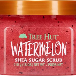 Tree Hut – Sugar Body Scrub – Watermelon – 510g Bottle – Contains Vitamin C and Shea Butter – Helps Restore Skin Shine – Deep Nourishes and Softens Dry Skin