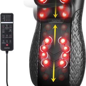 RENPHO Electric Back Massager for Chair, Massage Cushion, Shiatsu Massage Chair with Heat for All Back and Neck, Adjustable Height, Home and Office Use