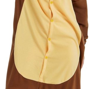 FunnyCos Animal Onesie Unisex Adult Pajamas Halloween Costume for Women Men Teens