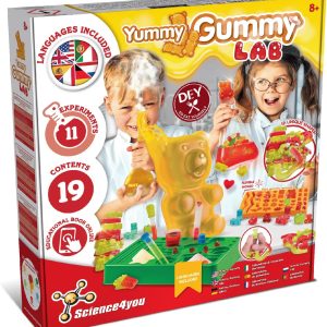 Science4you Gummies Lab – Gummy Making Kit to Make Your Own Candy 19 Different Shapes, Giant Bear Sweets, Toy and Sweet Gift for Kids 8 9 10 11+ Years Old