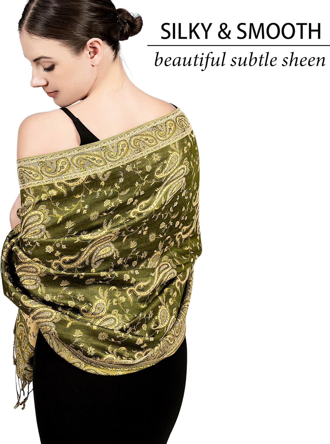 Achillea Pashmina Shawl for Women - Image 2