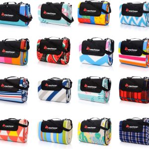 meteor Picnic Blanket – Waterproof Fleece Beach Mat Portable Folding Mat Multipurpose Garden Picnic Camping Outdoor Concerts Camping
