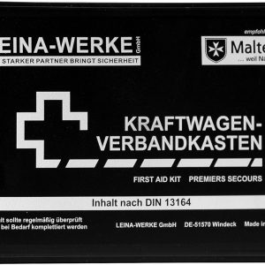 Leina 10002 Motor Vehicle Standard First Aid Kit, Black and White