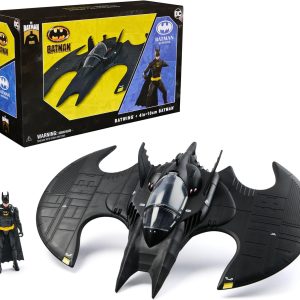 DC Comics – Batwing + Batman 85th Anniversary Figure Pack – 1992 4″ Action Figure & 1989-6070890 Batman Vehicle – Superheroes Toys – Toys Kids 3+