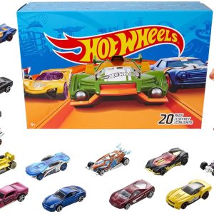 Hot Wheels – Pack of 20 toy cars, assorted models, scale 1:65 with realistic details (Mattel DXY59)