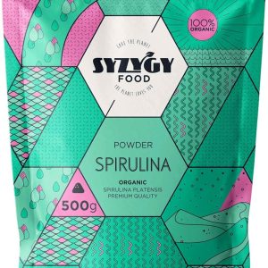 SYZYGY FOOD – Vegan Protein – Detox, Vegan, Satiating – B12, Vitamins, Minerals (500g, Spirulina Powder)