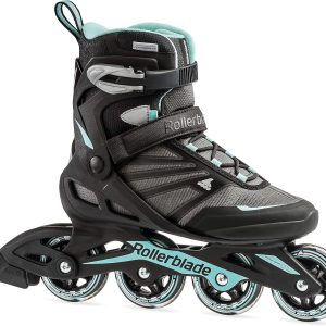 Rollerblade Zetrablade Women’s Adult Inline Skates Black Light Blue High Performance Inline Skates