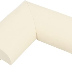 Amig – Flexible and Transparent Edge Protectors for Placing on Furniture, Tables, Chairs and Other Furniture – Pack of 4 NBR Rubber, Safety for Baby at Home, White, (CS502)