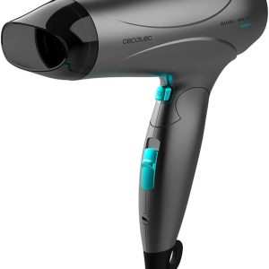 Cecotec IoniCare Power&Go Compact Bamboo Hair Dryer, 2400 W, DC Motor, Ionizing Function, High Flow, Cold Air Function, HairCare Technology, Folding Handle