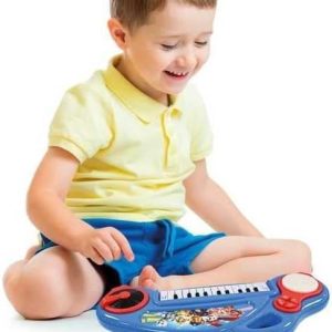 Lexibook, Paw Patrol, Children’s Electronic Piano with Luminous Effects, Microphone, Battery, Built-in Speaker, Demo Melodies, DJ Reader, Blue/Red, K704PA