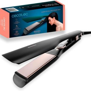 Cecotec Bamba RitualCare Sphere Max Hair Straightener, Ceramic Coating, 45 mm Width, LED Display, MultiStyle, 3D Floating Plates, 1.8 m Swivel Cable, 140-220ºC, Plate Lock