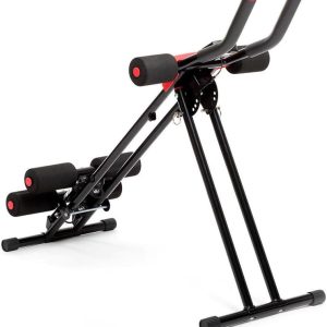 InnovaGoods® Home Gym, Abs Bench, Abs Machine for Home Exercise, Multifunctional Folding Abs Machine for Various Body Areas, Ergonomic and Adaptable, Black