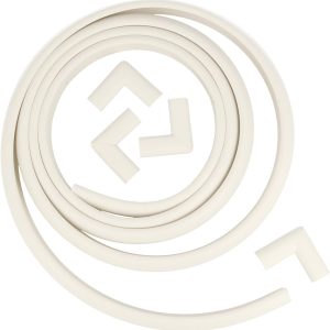 Amig – Flexible and transparent edge protector roll + 4 corners, for placing on furniture, tables, chairs and other furniture – Material: NBR rubber