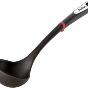 Tefal Ingenio K20601 Heavy Duty Durable Plastic Ladle, Heat Resistant to 230º, Dishwasher Safe, Red and Black