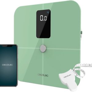 Cecotec Surface Precision 10400 Smart Healthy Vision Green Bathroom Scale, Bioimpedance Measurement, App, 15 Parameters