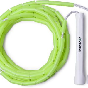 Beaded Jump Rope, Beaded Jump Rope with Unbreakable Handles and Shatterproof Beads for Better Fitness Workout, 3M Adjustable Jump Rope for Adults, Men and