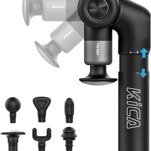 Kica EVO Muscle Massage Gun with Adjustable Arm and Extendable Pole 12.9″ Professional Deep Tissue Back Massage, Athletes Pain Relief, Portable Massager