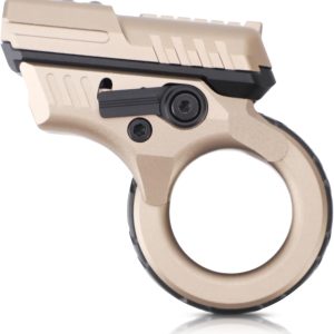 Fidget Gun Toy for Anxiety Adults Stress Relief Fingertip Toy Gun Metal for Anxiety and ADHD (Sand)