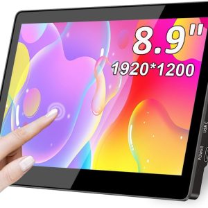 8.9 Inch Portable Touch Screen with Stand, 1920 x 1200, 16:10, 450 nits, Optical Union, Small Display HDMI/USB-C (1920 x 1200 Touch, 8 Inches)
