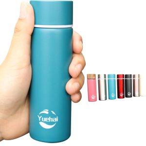 Stainless Steel Water Bottle, 150ml Mini Flask, Coffee Vacuum Small Thermos, Portable Small Capacity Water Bottle, Travel Water Bottle, Insulated Cup (Matte Blue)