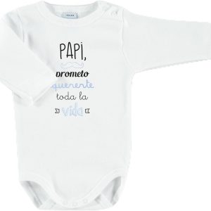 BABIDU Personalised Baby Bodysuit with Funny and Original Phrases – For Dad, Mom, Aunt, Godparents and Grandparents – Baby Bodysuit Long Sleeve 100% Cotton – Newborn Gift – Baby Boy and Girl Clothing