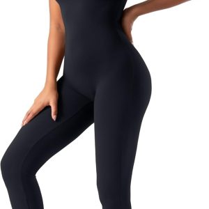 speerise Long Sleeve One Piece Workout Jumpsuit Modern Women